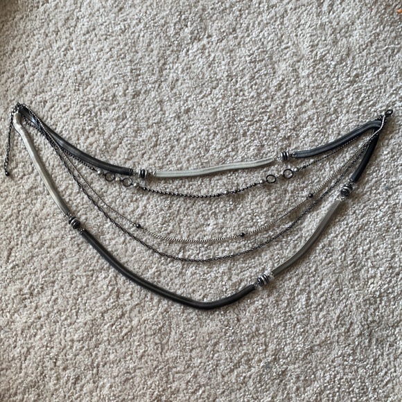 Stella & Dot mixed metal layered necklace - Picture 1 of 5